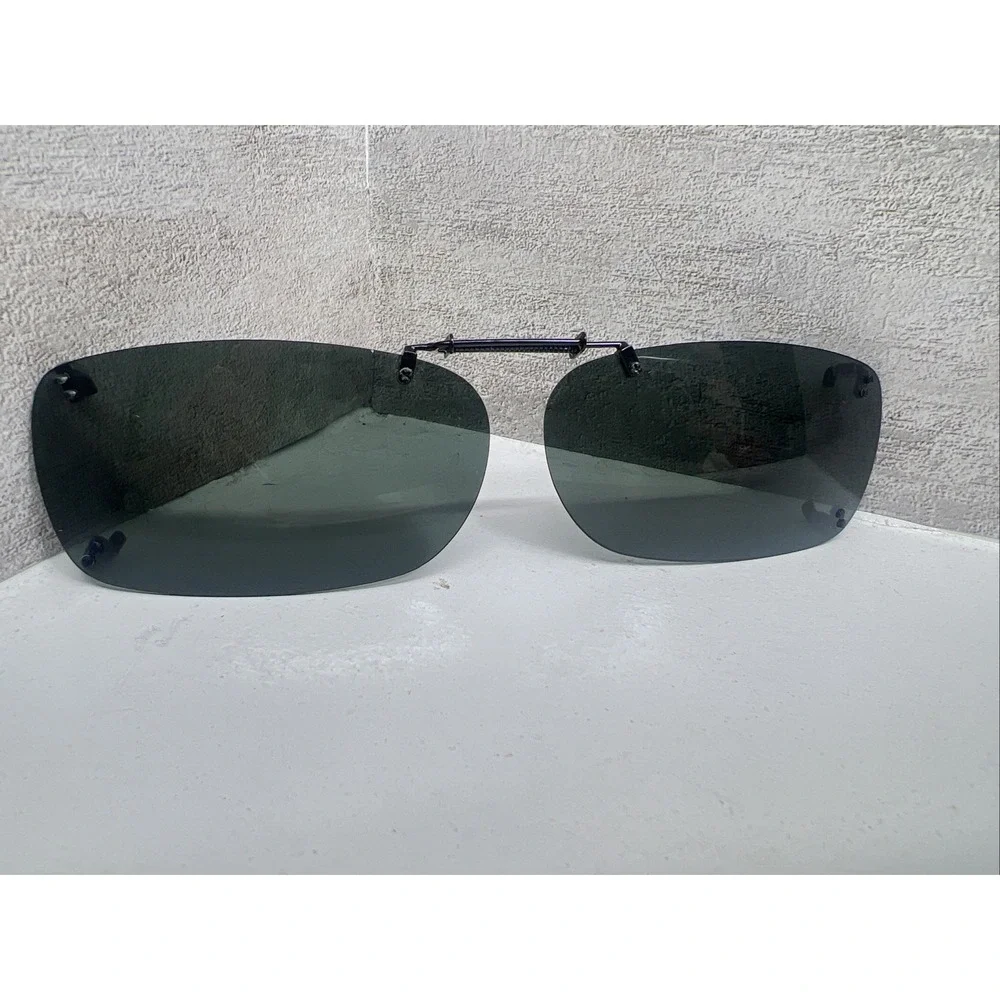 Solar Shield Polarized Clip On Sunglasses (56 REC A) With Case